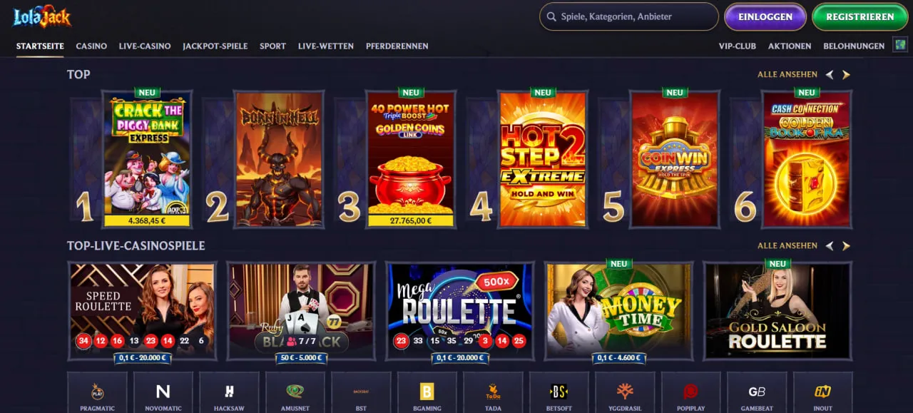 Lolajack Casino Vorschau