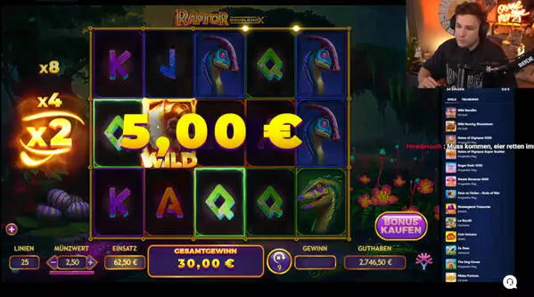 Orangemorange beim Streamen Raptor